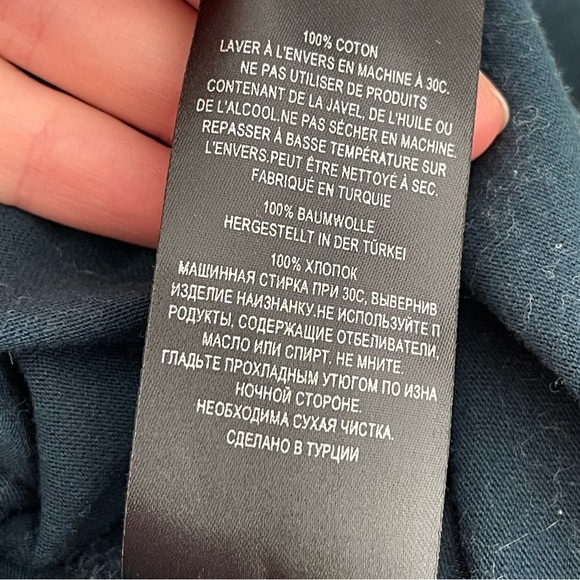 Ted Baker Polo Shirt SZ 5 or L Pink Blue Colorblock Short Sleeve Casual Modern - Picture 8 of 8